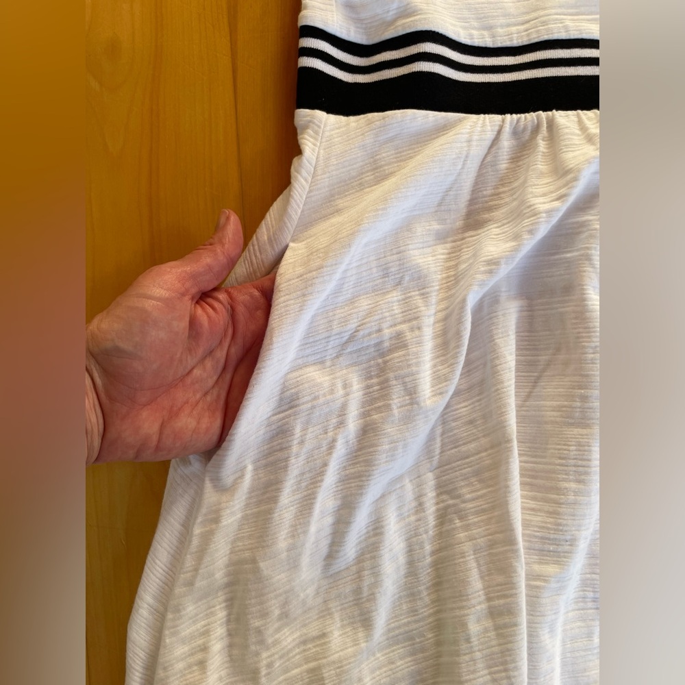 Maeve White Tank Dress with Black Stripe - Picture 8 of 8